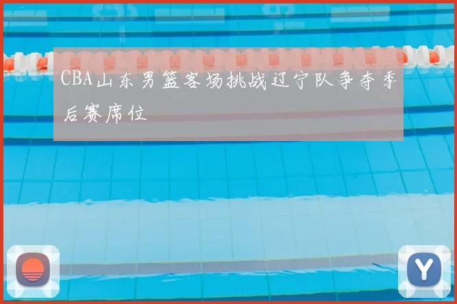CBA山东男篮客场挑战辽宁队争夺季后赛席位